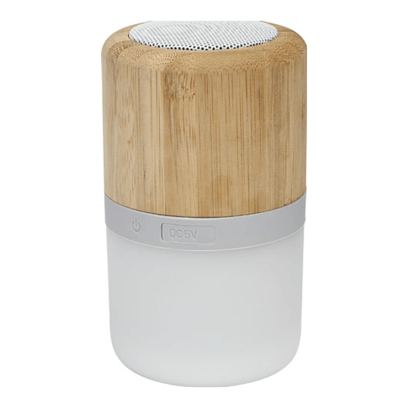 Bambusowy głośnik Bluetooth® Aurea ze światłem