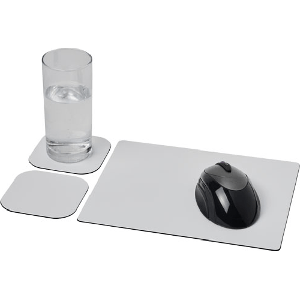 Ensemble tapis de souris et dessous de verre Ensemble tapis de souris et dessous de verre