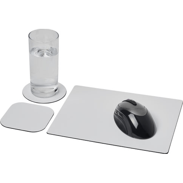 Ensemble tapis de souris et dessous de verre Ensemble tapis de souris et dessous de verre