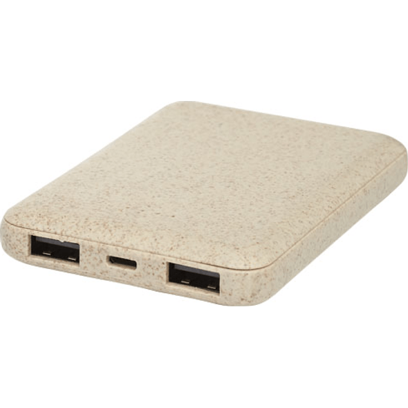 Power bank Asama 5000 mAh in paglia di grano Power bank Asama 5000 mAh in paglia di grano