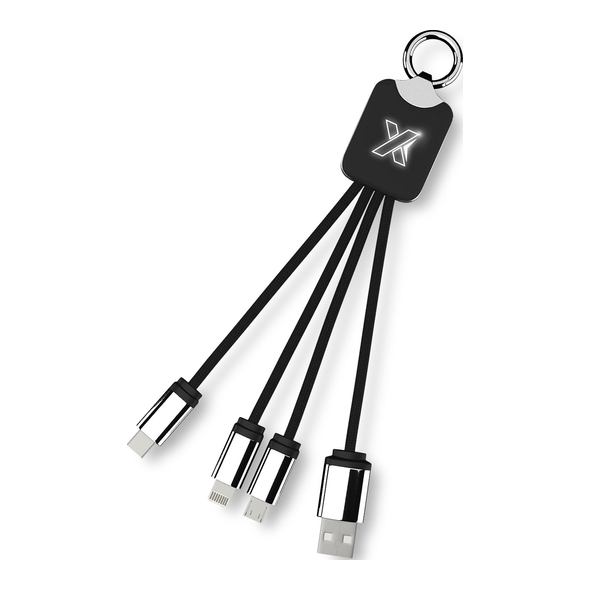 Câble USB logo rétro-éclairé "four" - SCX.Design Câble USB logo rétro-éclairé "four" - SCX.Design