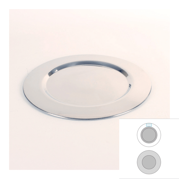 Piatto con segnaposto in acciaio inox - Dino Piatto con segnaposto in acciaio inox - Dino
