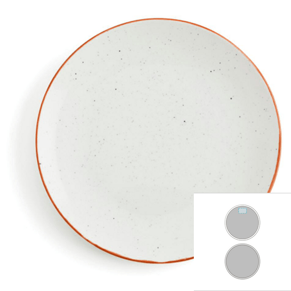 Piatto piano in ceramica - Terra Piatto piano in ceramica - Terra