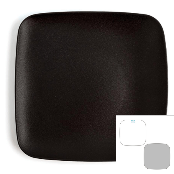 Piatto quadrato in ceramica - Antracita Piatto quadrato in ceramica - Antracita