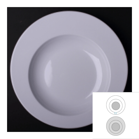 Piatto rotondo in ceramica - Eclipse Piatto rotondo in ceramica - Eclipse