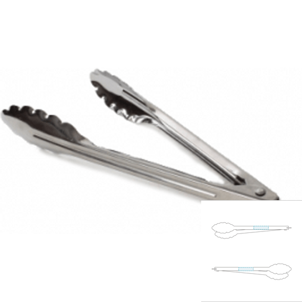 Pincette de chef en acier inoxydable - Util Pincette de chef en acier inoxydable - Util