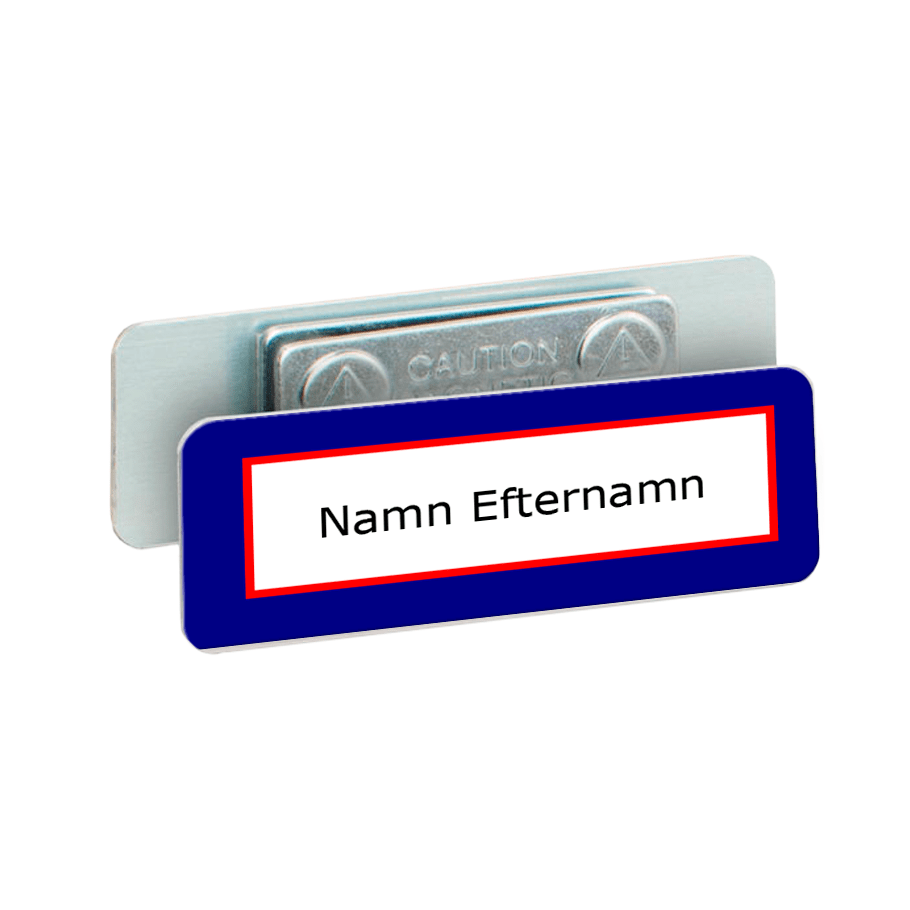 Magnetiska namnskyltar Magnetiska namnskyltar