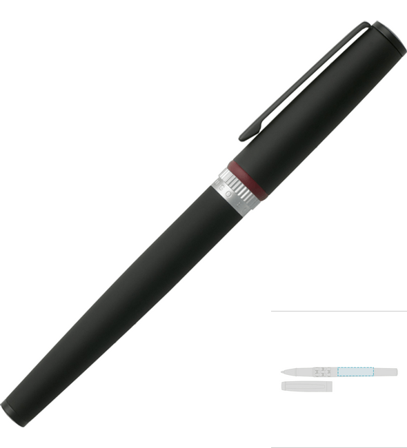 Bolígrafo Rollerball Gear Negro - Hugo Boss™ Bolígrafo Rollerball Gear Negro - Hugo Boss™
