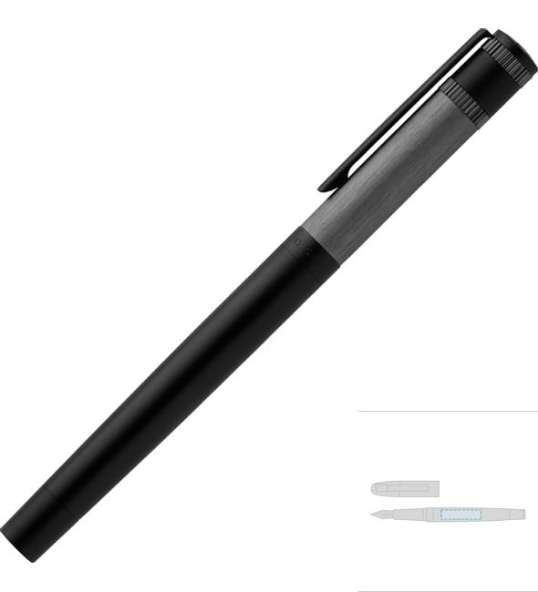 Explorez le stylo plume brossé - Hugo Boss™ Explorez le stylo plume brossé - Hugo Boss™