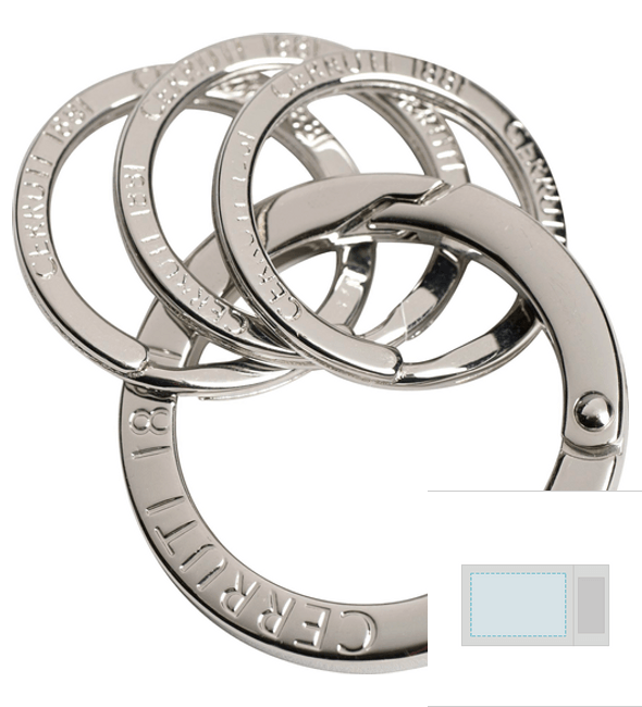 Zoom Silver Keychain Cerruti 1881 2 for 36.21 BIZAY