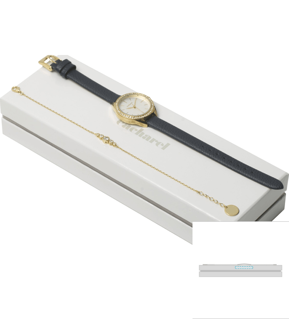 Złota bransoletka Victoire + zestaw zegarków Iris - Cacharel™