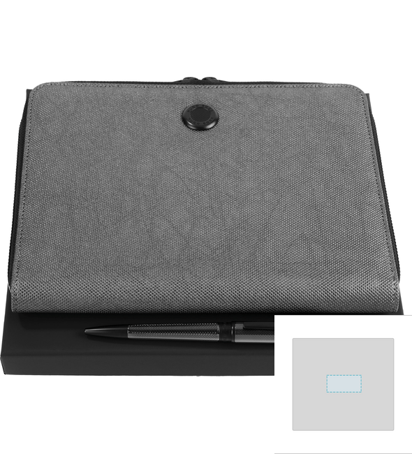 Juego de bolígrafo Essential Glare y Carpeta para conferencias A5 Gleam - Hugo Boss™ Juego de bolígrafo Essential Glare y Carpeta para conferencias A5 Gleam - Hugo Boss™
