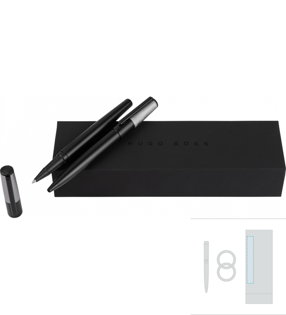 Zestaw długopisów Gear Minimal + pióro kulkowe Gear Minimal - Hugo Boss™