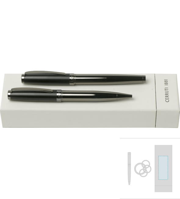 Hamilton Metal Set (stylo bille & roller) Hamilton Metal Set (stylo bille & roller)