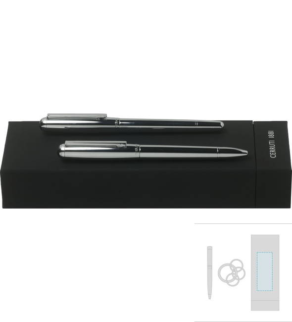 Sæt Obus Chrome (kuglepen og kuglepen) Sæt Obus Chrome (kuglepen og kuglepen)