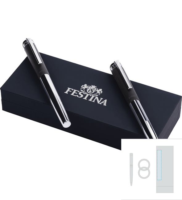 Sada kuličkových per Prestige Chrome + sada kuličkových per Prestige Chrome - Festina™ Sada kuličkových per Prestige Chrome + sada kuličkových per Prestige Chrome - Festina™