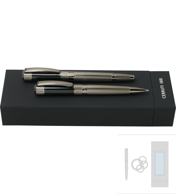 Soto Ballpoint Pen + Soto Rollerball Pen Set - Cerruti 1881™