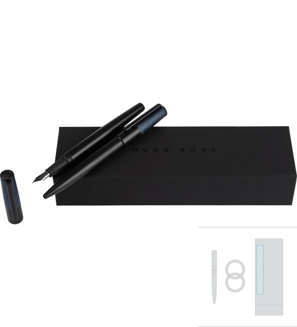 Gear Minimal Negro y Navy Pen y Gear Minimal Negro y Navy Bolígrafo Set - Hugo Boss™ Gear Minimal Negro y Navy Pen y Gear Minimal Negro y Navy Bolígrafo Set - Hugo Boss™