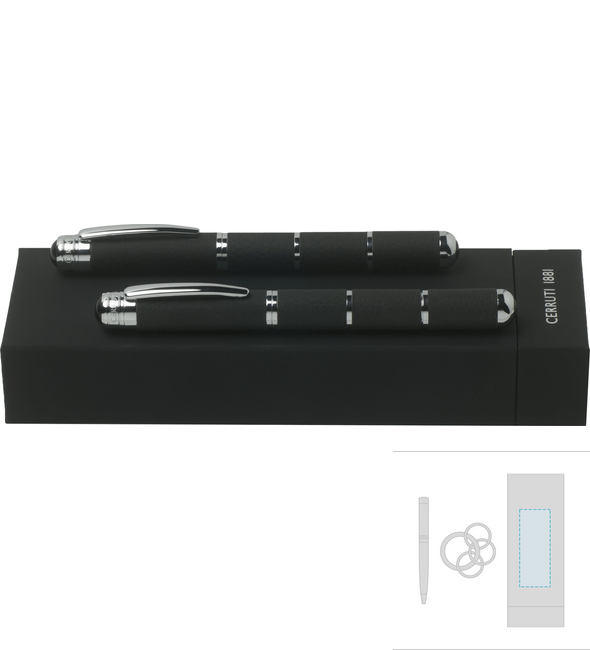 Juego de bolígrafo Milton Black Nib & Bolígrafo Milton Black - Cerruti 1881™ Juego de bolígrafo Milton Black Nib & Bolígrafo Milton Black - Cerruti 1881™