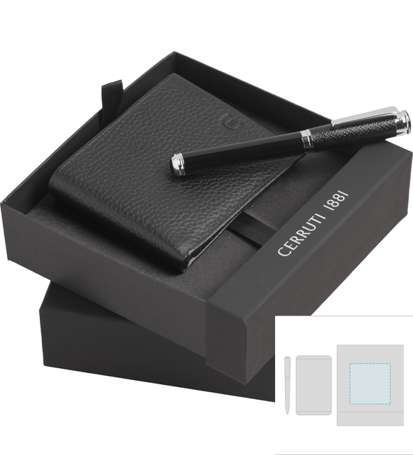 Escape Card Wallet + Set Penna Roller Tune - Cerruti 1881™ Escape Card Wallet + Set Penna Roller Tune - Cerruti 1881™