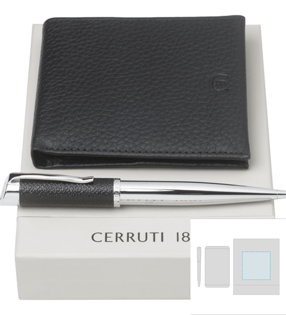 Set Escape & Tarjetero Escape Bolígrafo - Cerruti 1881™ Set Escape & Tarjetero Escape Bolígrafo - Cerruti 1881™