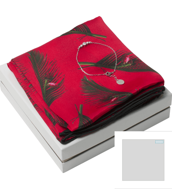 Ensemble foulard soie Victoire + bracelet Victoire - Cacharel™ Ensemble foulard soie Victoire + bracelet Victoire - Cacharel™