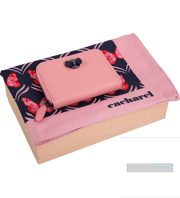 Ensemble Cacharel (mini portefeuille & foulard en soie) Ensemble Cacharel (mini portefeuille & foulard en soie)