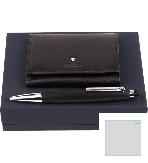 Classicals Black Trifold Card Holder Set + Chronobike Classic Chrome Black Kulspetspenna - Festina™ Classicals Black Trifold Card Holder Set + Chronobike Classic Chrome Black Kulspetspenna - Festina™