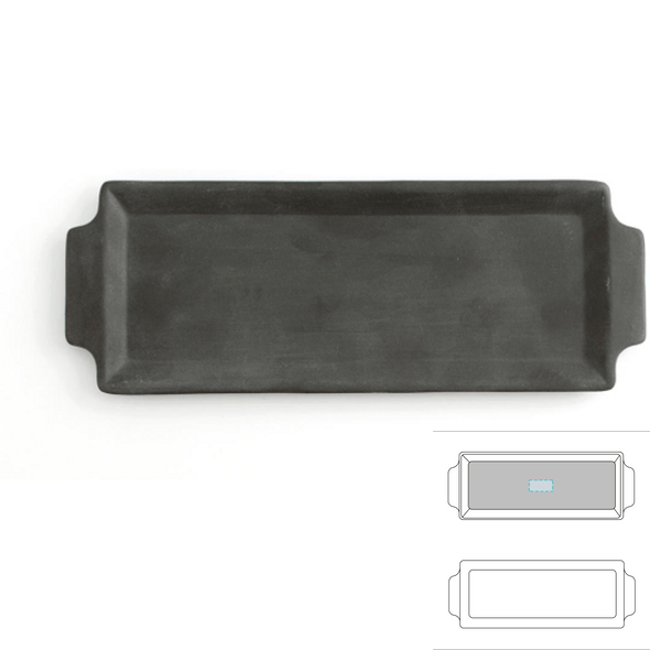Plat de service rectangulaire en céramique - Mineral Plat de service rectangulaire en céramique - Mineral