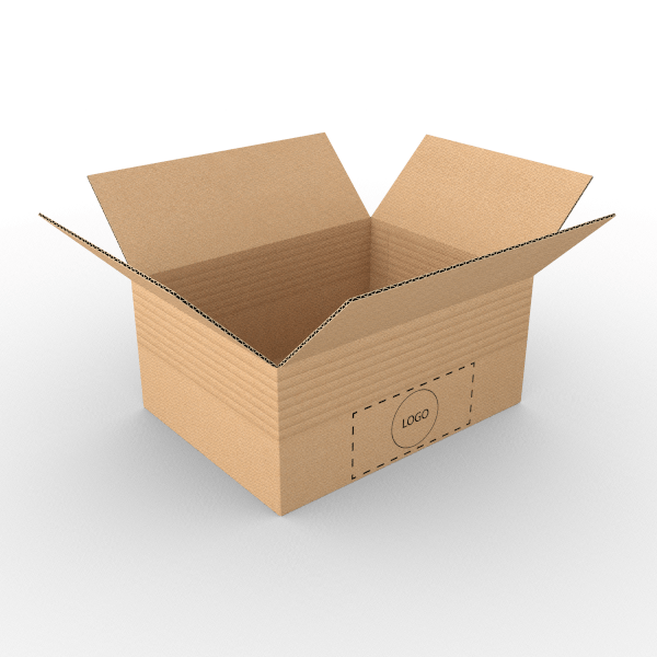 Pojedyncze kartonowe regulowane pudełka z podstawą Crash Lock