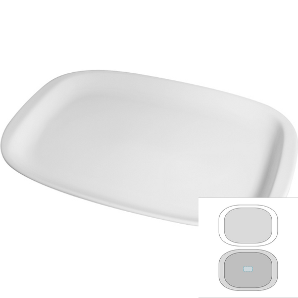 Rechteckige Servierplatte aus Keramik - VISTA ALEGRE™ Rechteckige Servierplatte aus Keramik - VISTA ALEGRE™