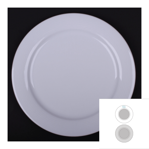 Rund keramisk plate - Duo Rund keramisk plate - Duo