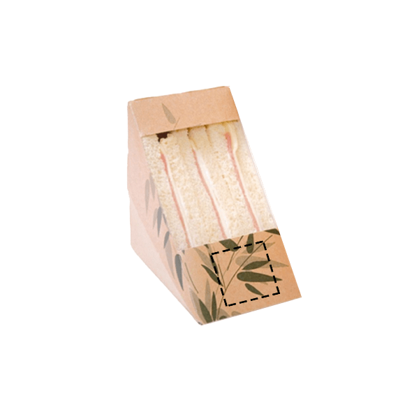 Sandwich Cajas de cartón con ventana