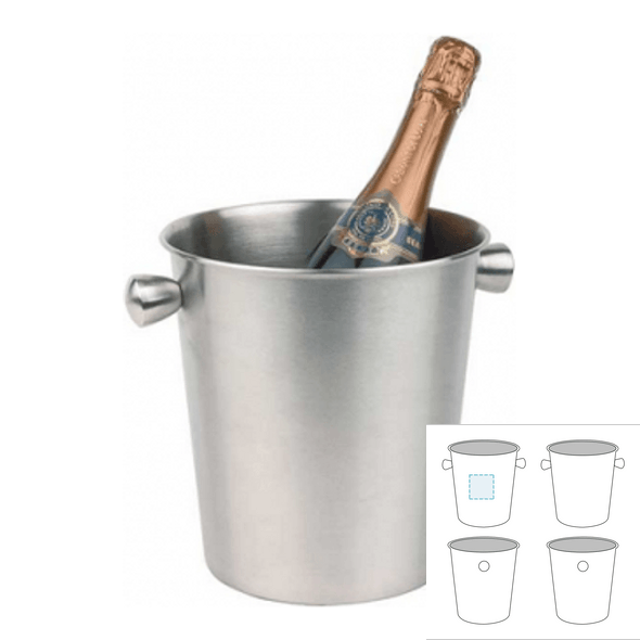 Seau à glace en inox (frappé) - Aps Seau à glace en inox (frappé) - Aps