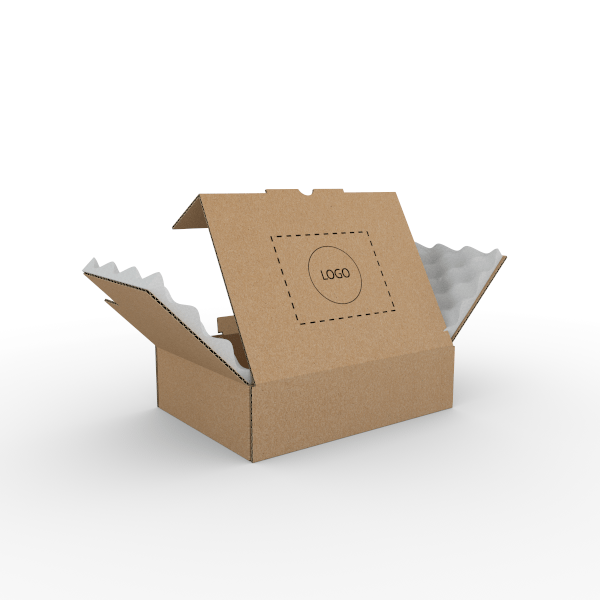 Single Wall Cardboard Postal Boxes with Foam Protection BIZAY