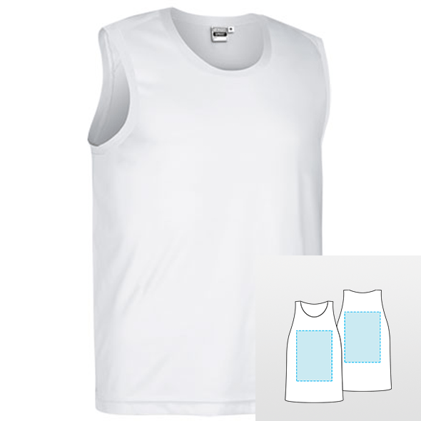 Sleeveless Sport T-shirt Basic weight: 130 g/m² Size: XL Colour: black