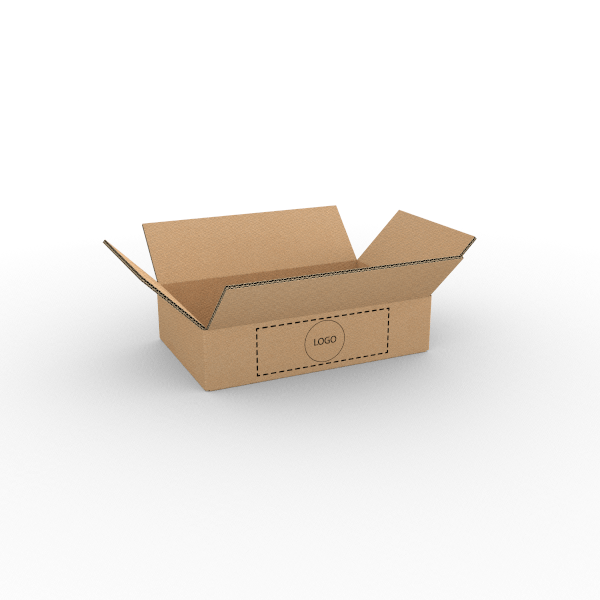 Středně velké horizontální kartonové krabice
