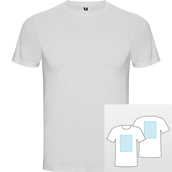 Round neck outlet white t shirt