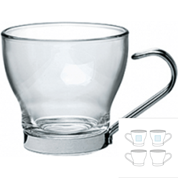 Taza con asa de vidrio - Royal Taza con asa de vidrio - Royal