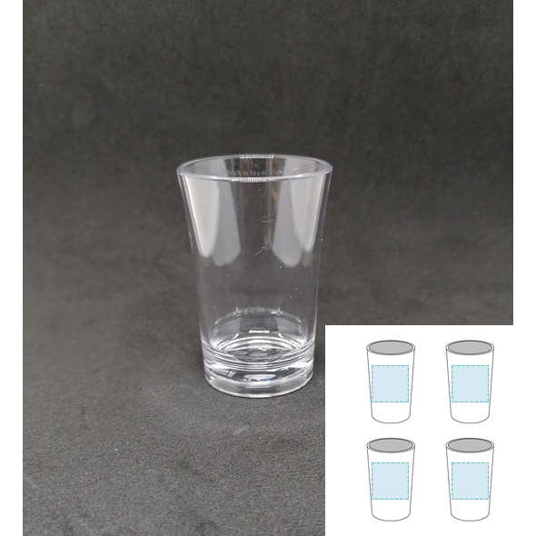 Unbreakable plastic shot glass
