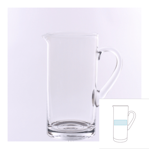 Vase de table en verre cylindrique - Royal