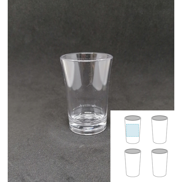 Vaso para licor (chupito) irrompible en plástico Vaso para licor (chupito) irrompible en plástico