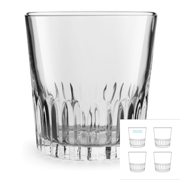 Whiskyglas aus Glas - Cheers