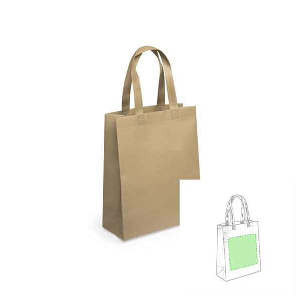 Bolsa de asa KINAM | Non-woven | 250x310x110mm Bolsa de asa KINAM | Non-woven | 250x310x110mm